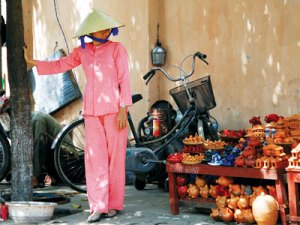 Vietnamese PJs - Often teamed with conical hat